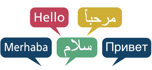 Begrüßung: Hallo, Hello, ...